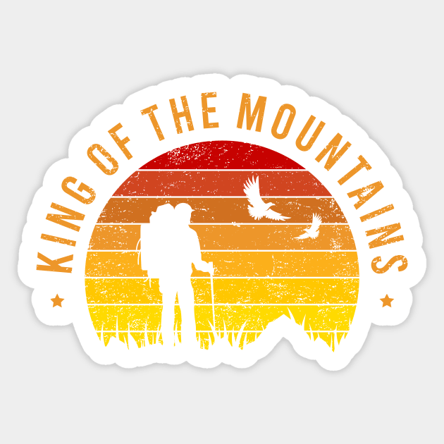 King Of The Mountains Sticker by ChicGraphix